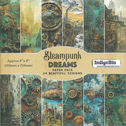 8'' x 8'' Steampunk Dreams Paper Book